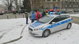 Zderzenie opla z BMW na Żoliborzu