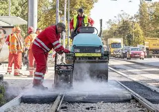 Prace na alei Waszyngtona