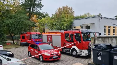 Akcja strażaków w szkole na Mokotowie 