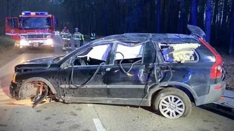 Kierowca volvo zmarł w szpitalu