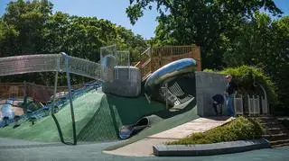 Plac zabaw w parku Ujazdowskim został otwarty