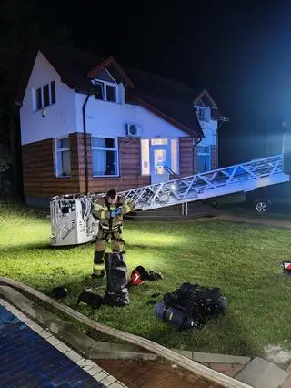 Pożar mieszkania w Nowym Dworze Mazowieckim 