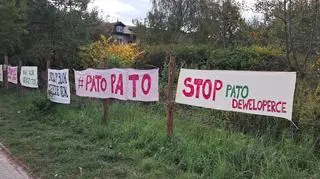 Protest mieszkańców Starej Miłosny