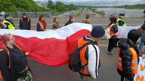 Ostatnie Pokolenie na moście Śląsko-Dąbrowskim