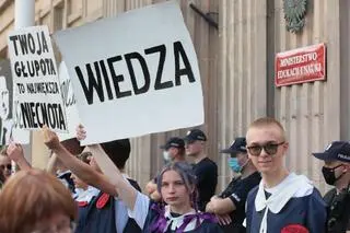 Protest "Gruntujemy Cnoty Niewieście"