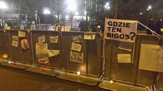 Płot przed Sejmem