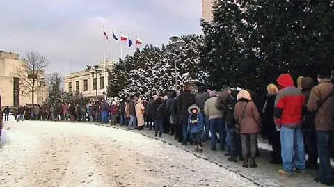 Niecodzienne tłumy w Sejmie