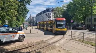 W związku z budową torowiska tramwaje po pętli Kielecka jeżdżą tyłem