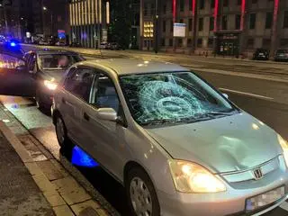 Potrącenie pieszej na Marszałkowskiej