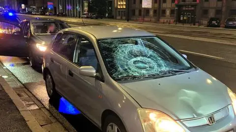 Potrącenie pieszej na Marszałkowskiej