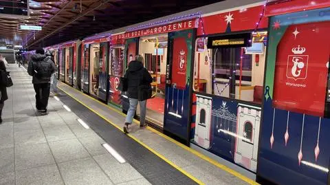 Świąteczny pociąg metra 