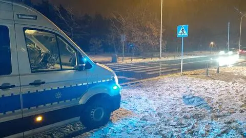 Potrącenie na pasach, pieszy w szpitalu