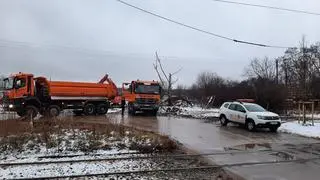 Zerwana sieć trakcyjna na Żeraniu