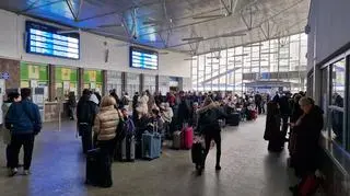 Dworzec Gdański podczas zamknięcia stacji Warszawa Centralna