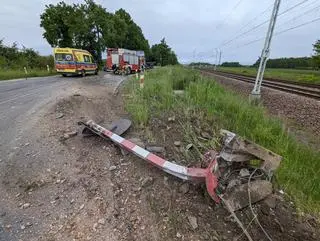 Zdarzenie na przejeździe kolejowym w Nowym Żylinie