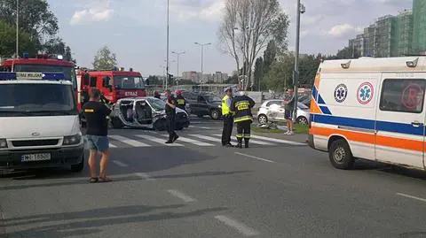 Wypadek na Ursynowie  Cztery osoby ranne