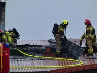 Pożar w antykwariacie w Woli Krakowiańskiej