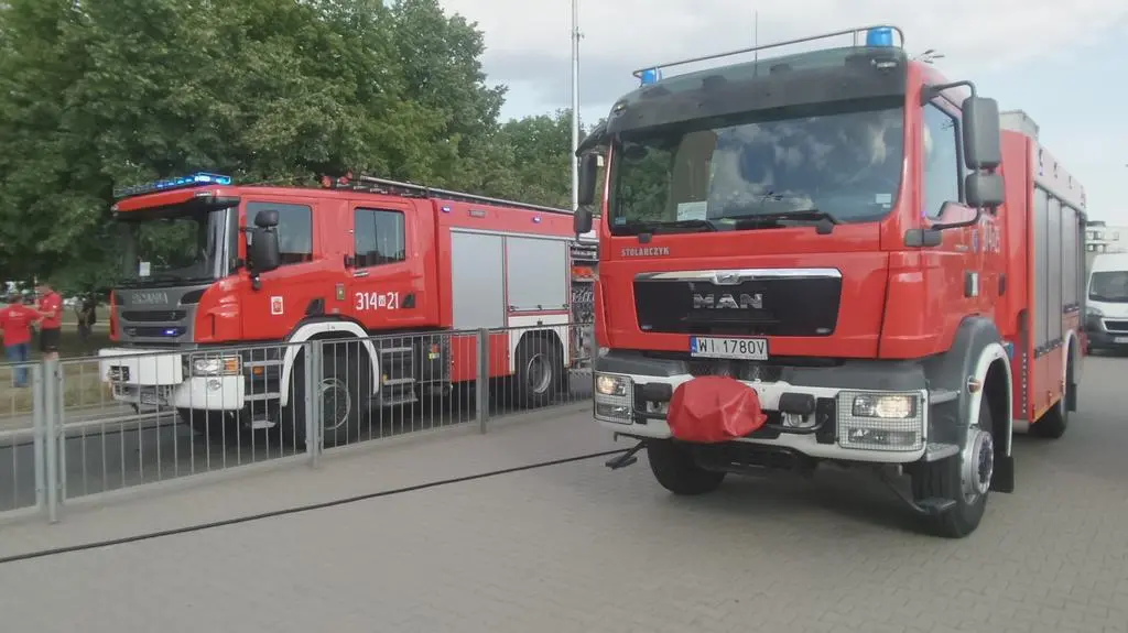 Spłonął samochód dostawczy