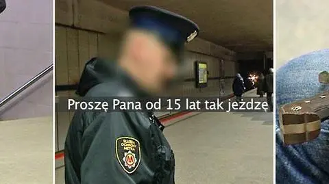 Z szablą przechadzał się po stacji metra