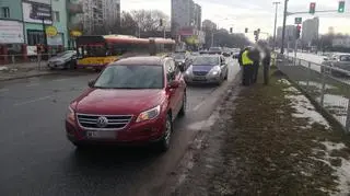 Potrącenie na Mokotowie