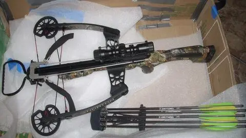 Pneumatic guns instead of candies, crossbow instead of cereals