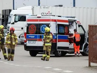 Wypadek podczas robót w Piasecznie 