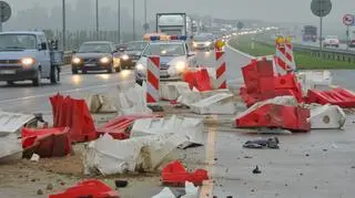 Zdarzenie na autostradzie A2