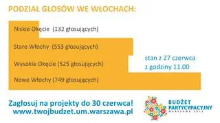 Podział głosów we Włochach