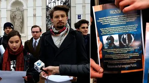 Studenci Uniwersytetu Warszawskiego przeciwko faszyzmowi 