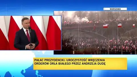 Uroczystość nadania odznaczeń Orderu Orła Białego