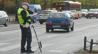 Potrącenie pieszej na przejściu