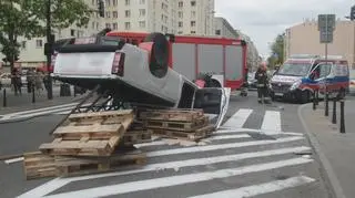 Zderzenie pickupa i pogotowia gazowego