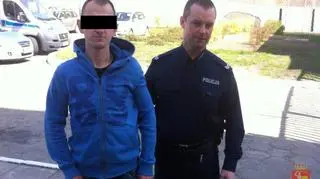 Mężczyzna trafił w ręce policji 