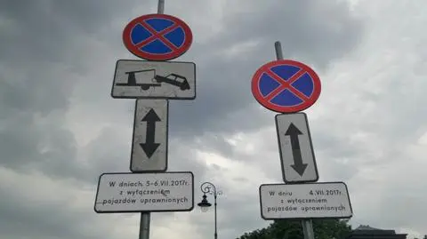 Dzień z utrudnieniami. Wieczorem przyleci Trump