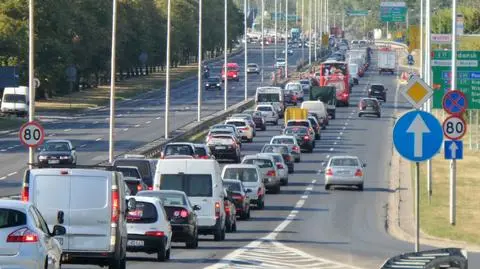 Wisłostrada stanęła w korku