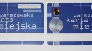 Hologram Karty Młodego Warszawiaka (po lewej) oraz hologram Karty Warszawiaka (po prawej).