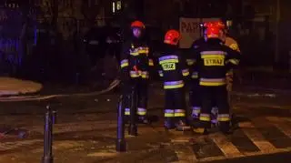 Pożar budki dozorcy parkingu