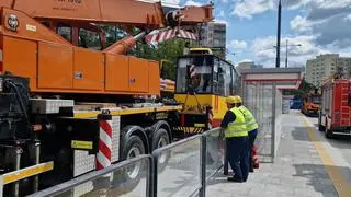 Ćwiczenia strażaków na pętli Stegny 