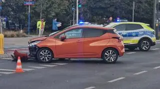 Zderzenie z udziałem radiowozu 