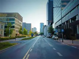 Ulica Grzybowska przed przebudową 