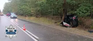 Wypadek w miejscowości Wólka Kożuchowska 