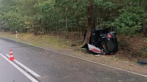Wypadek w miejscowości Wólka Kożuchowska 