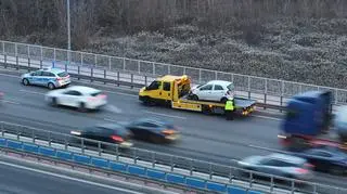 Wjechał w bariery na S2