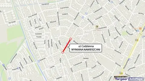 Frezowanie na Targówku, autobus 512 zmienia trasę 