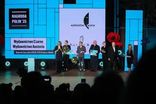 Wydawnictwa Austeria i Czarne podczas gali finałowej Nagrody POLIN 2025