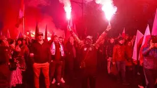 Race na marszu narodowców