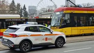 Potrącenie pieszego w Alejach Jerozolimskich