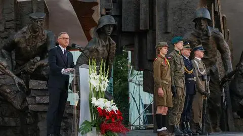 Andrzej Duda na placu Krasińskich