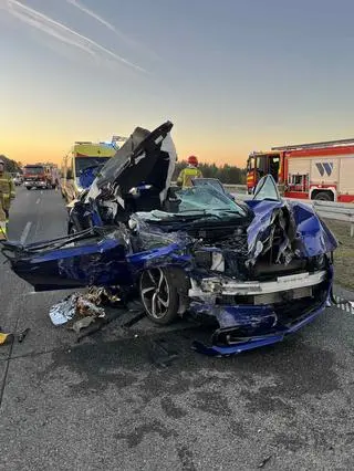 Wypadek na trasie S17