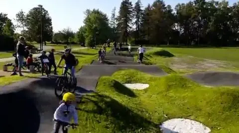 Pumptrack otwarty, można jeździć 